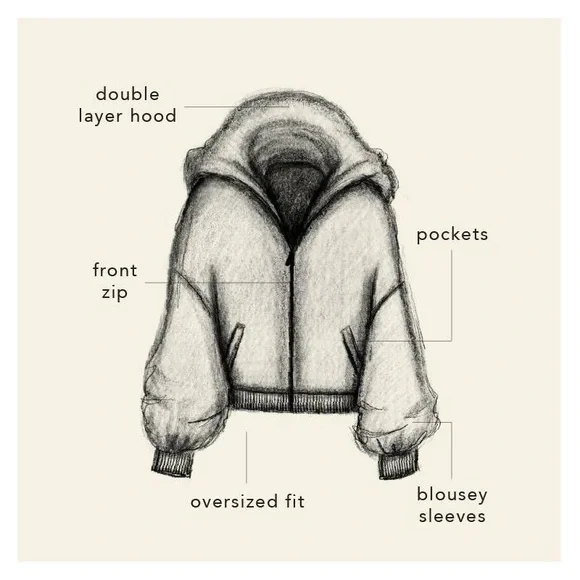 NWT Blogilates Marshmallow Zip Sweatshirt - Picture 6 of 9